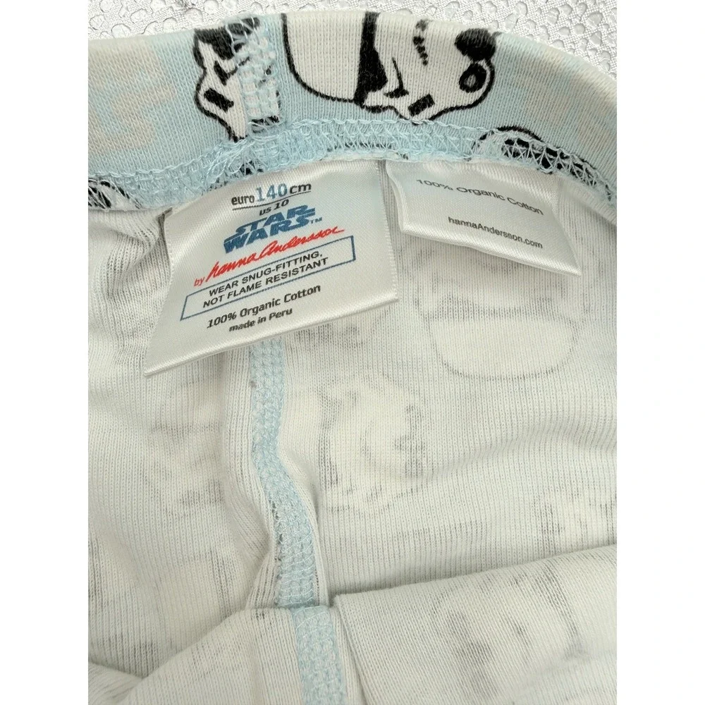Hanna Andersson Star Wars Pajama Pants Kids 10 Blue Stormtrooper‎ Organic Cotton
